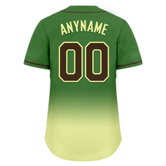 Custom Green Fade Fashion Personalized Authentic Baseball Jersey BSBJ01-D0a70f7