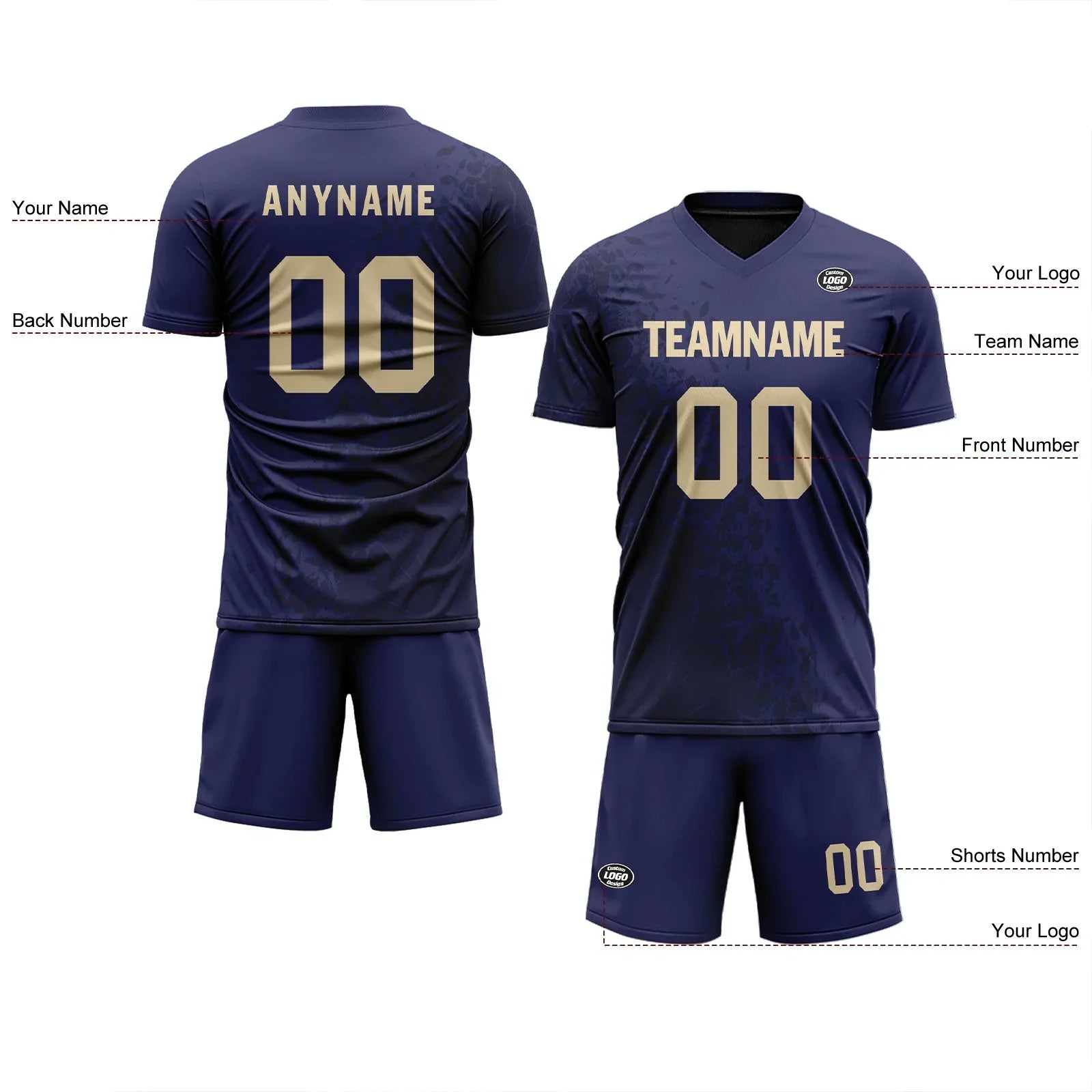 Custom Blue Soccer Sets Jersey Personalized SCJ101-D28032 - Coolcustomize