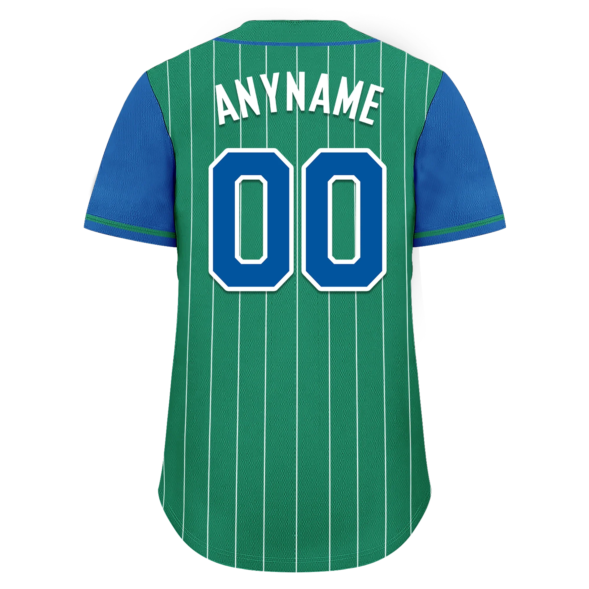 Custom Green Blue Stripe Fashion Personalized Authentic Baseball Jersey BSBJ01-D017245 - Coolcustomize