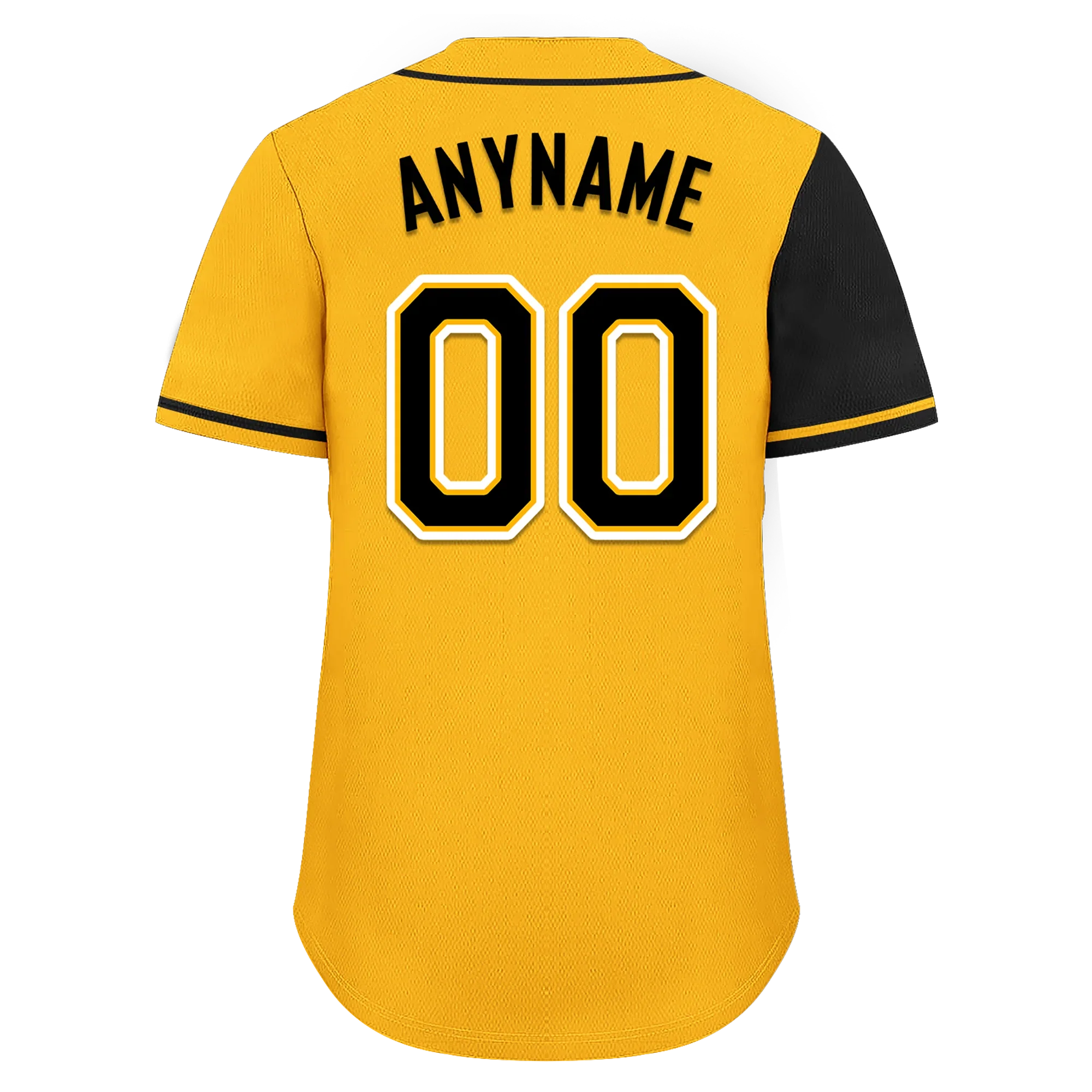 Custom Black Yellow Skull Fashion Personalized Authentic Baseball Jersey BSBJ01-D017155 - Coolcustomize