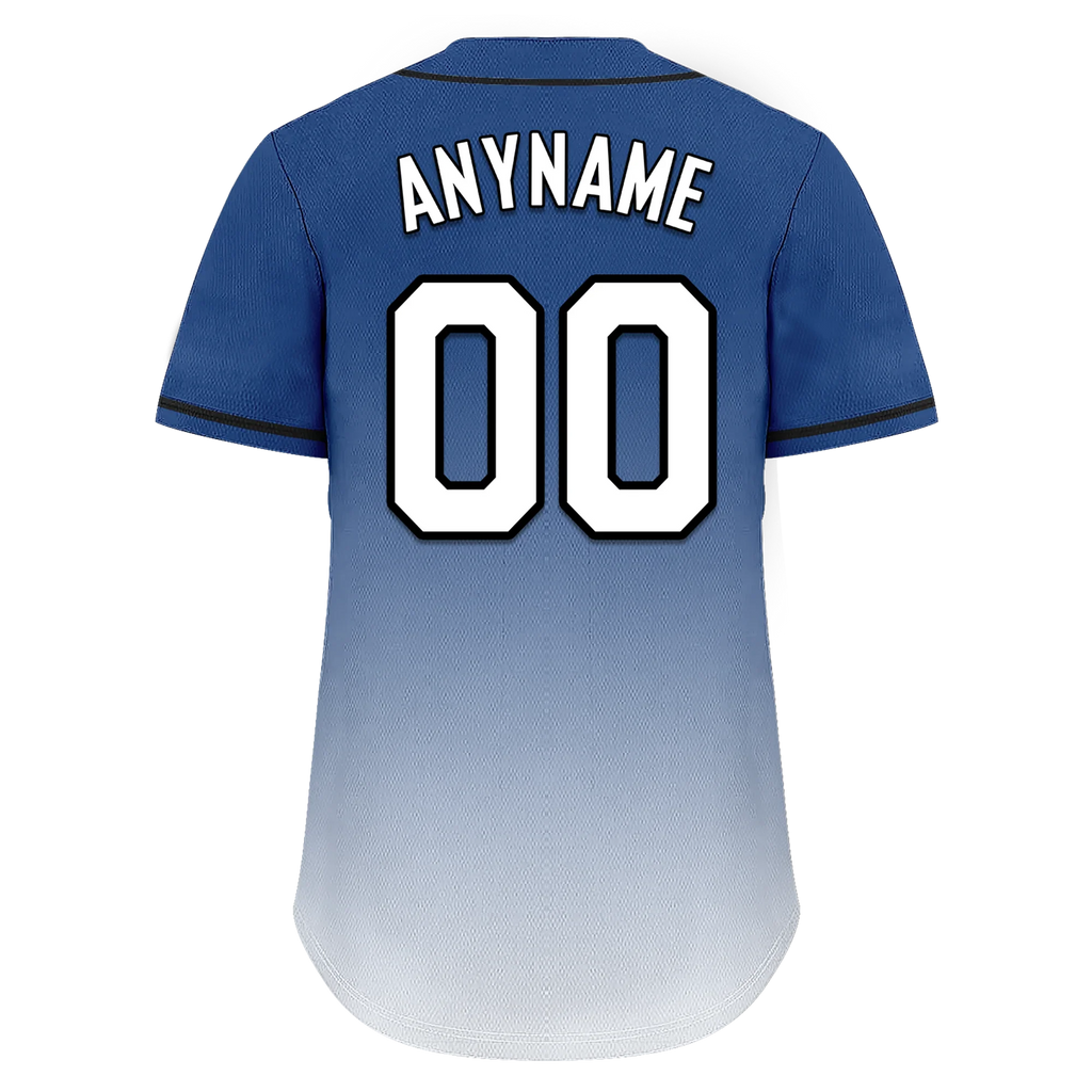Custom Blue White Fade Fashion Personalized Authentic Baseball Jersey BSBJ01-D0a70db - Coolcustomize