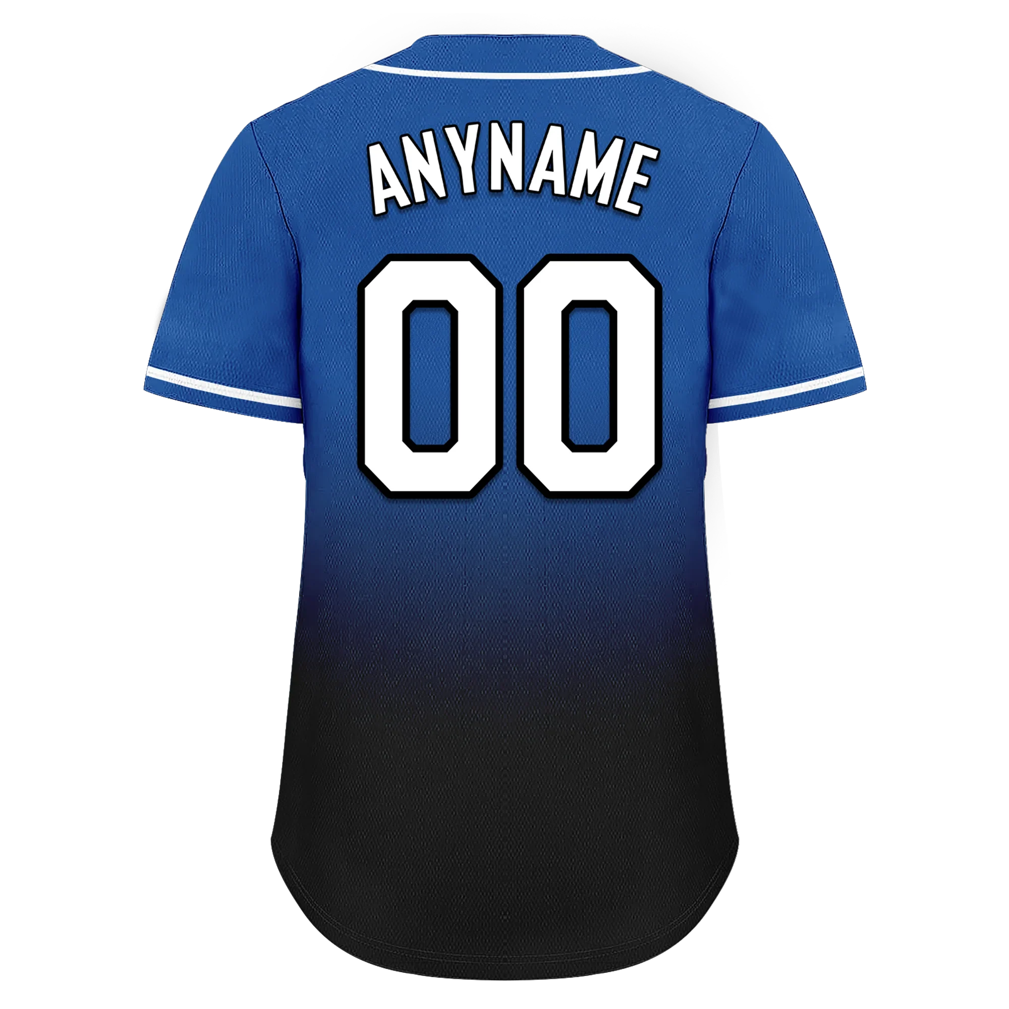 Custom Blue Black Fade Fashion Personalized Authentic Baseball Jersey BSBJ01-D0a70be - Coolcustomize