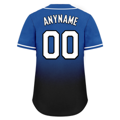 Custom Blue Black Fade Fashion Personalized Authentic Baseball Jersey BSBJ01-D0a70be