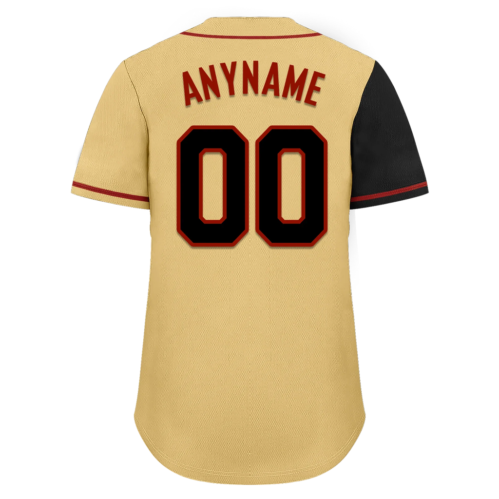 Custom Black Yellow Skull Fashion Personalized Authentic Baseball Jersey BSBJ01-D017142 - Coolcustomize