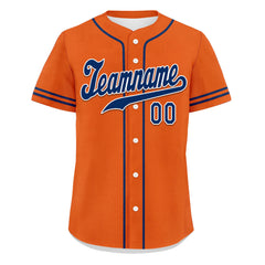 Custom Orange Classic Style Blue Personalized Authentic Baseball Jersey UN002-bd0b00d8-a