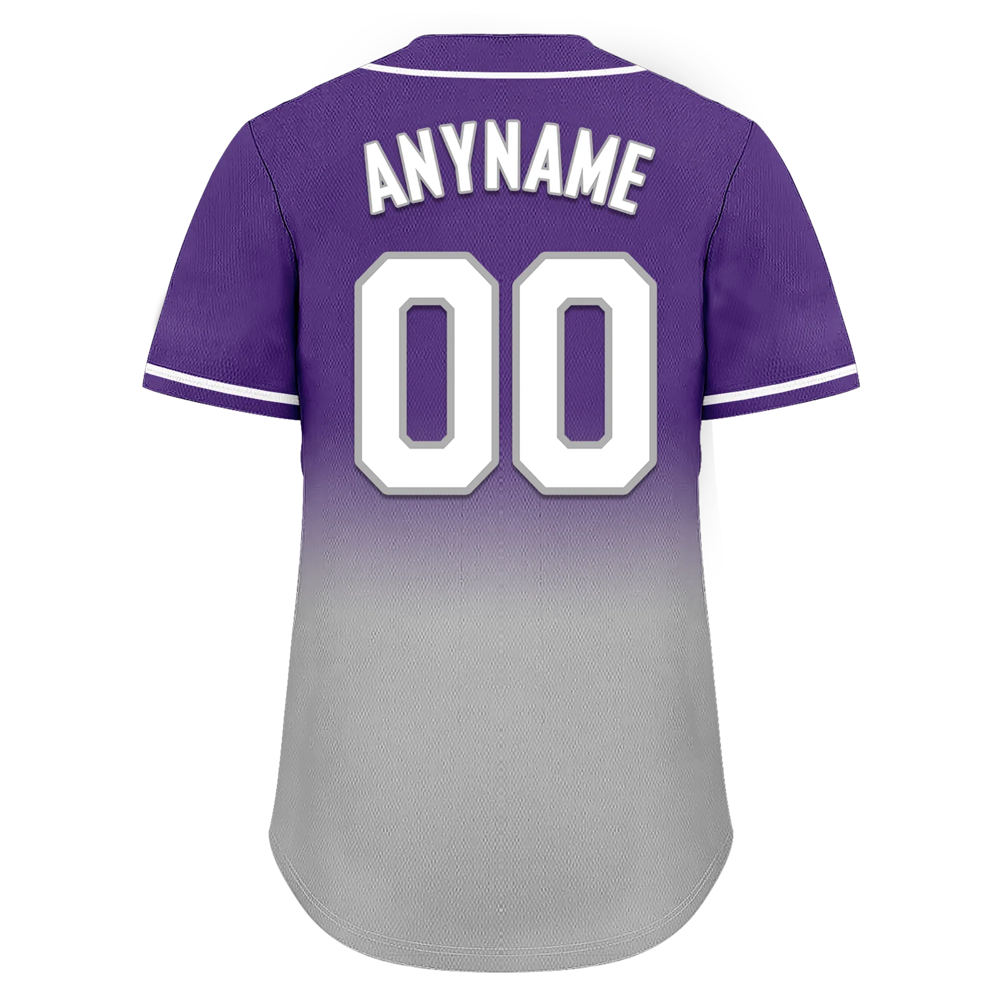 Custom Purple Grey Fade Fashion Personalized Authentic Baseball Jersey BSBJ01-D0a70cd - Coolcustomize