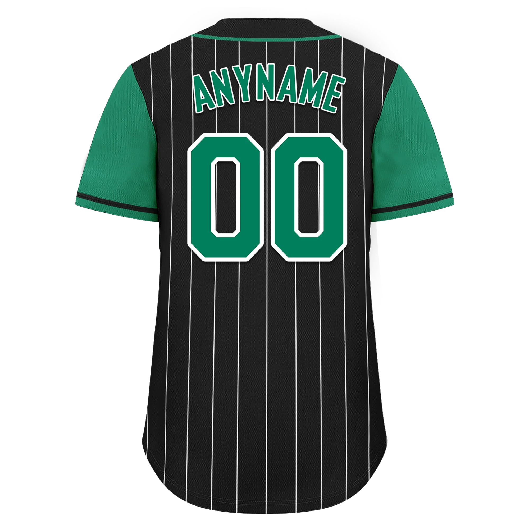 Custom Black Green Stripe Fashion Personalized Authentic Baseball Jersey BSBJ01-D017238 - Coolcustomize