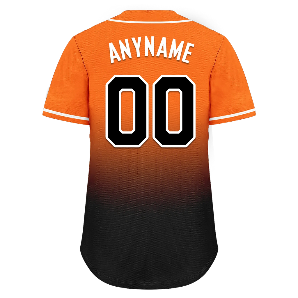 Custom Orange Black Fade Fashion Personalized Authentic Baseball Jersey BSBJ01-D0a70c7 - Coolcustomize