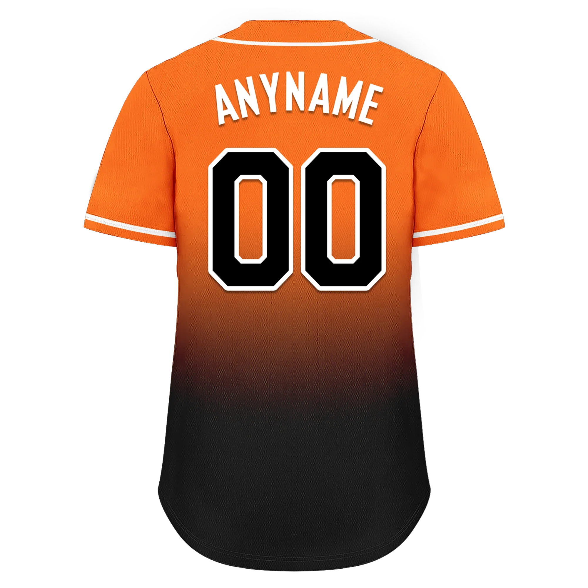 Custom Orange Black Fade Fashion Personalized Authentic Baseball Jersey BSBJ01-D0a70c7 - Coolcustomize