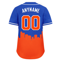 Custom Blue Orange City Edition Personalized Authentic Baseball Jersey BSBJ01-D017140