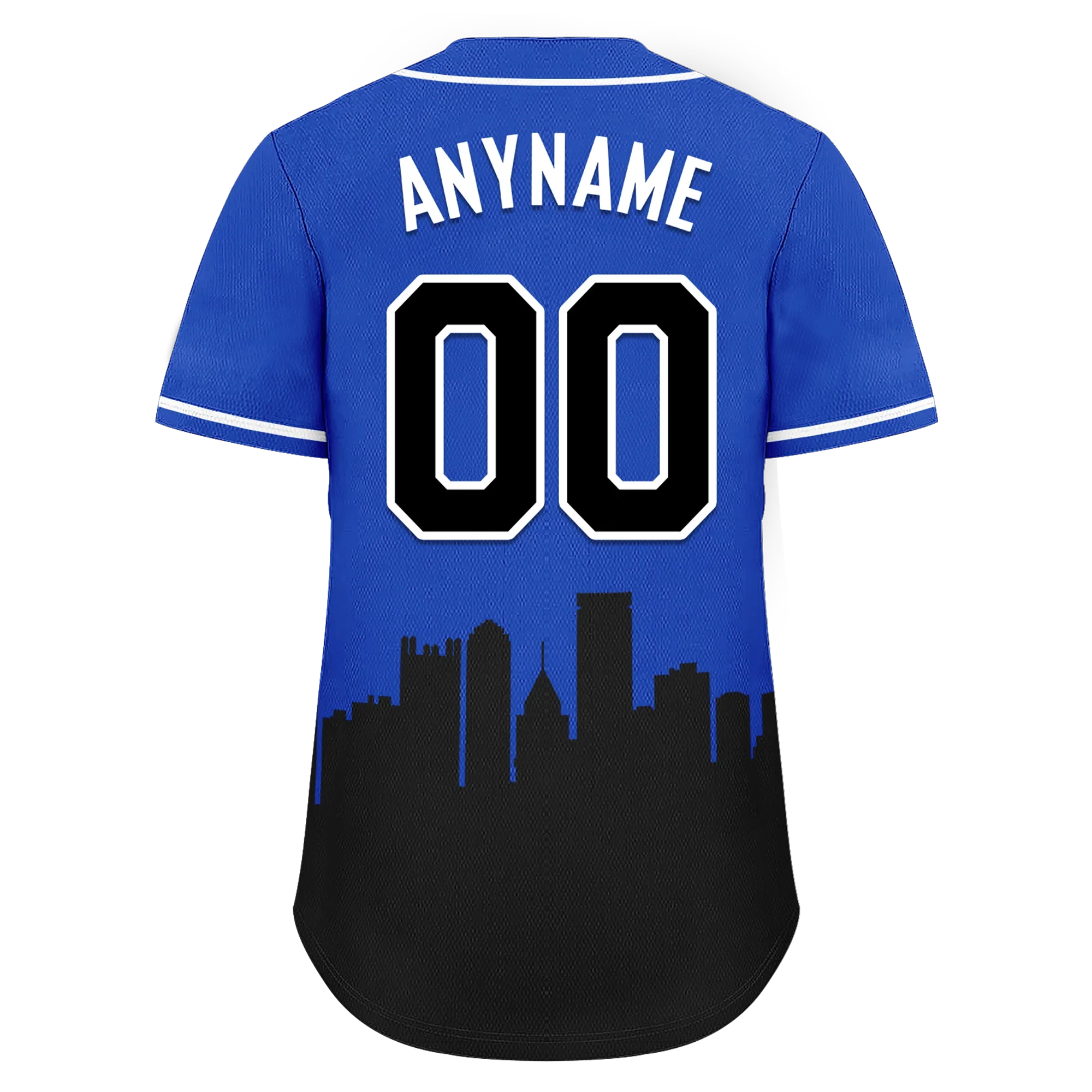 Custom Blue Black City Edition Personalized Authentic Baseball Jersey BSBJ01-D017138 - Coolcustomize