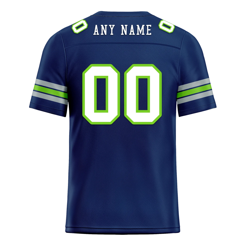 Custom Blue Classic Style Personalized Authentic Football Jersey FBJ02-bd0a70ad - Coolcustomize