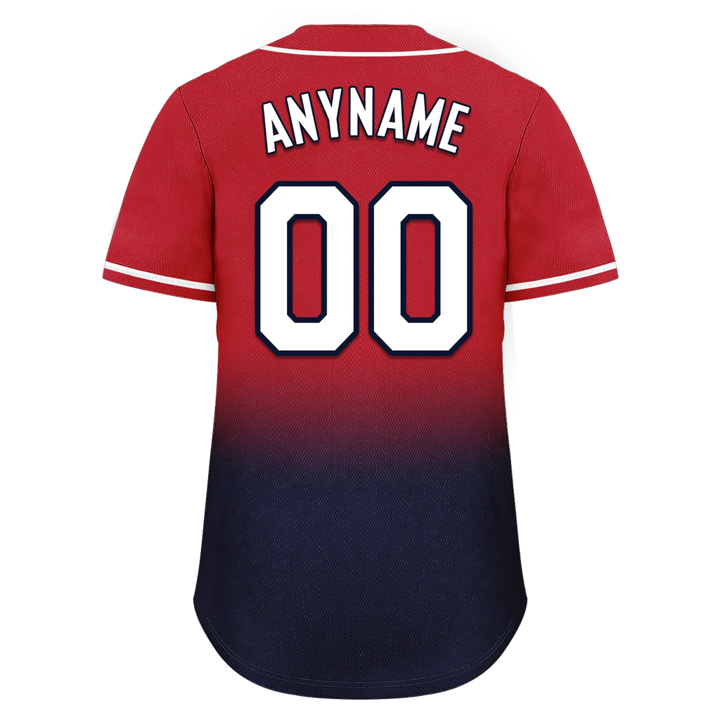 Custom Red Blue Fade Fashion Personalized Authentic Baseball Jersey BSBJ01-D0a70bc - Coolcustomize