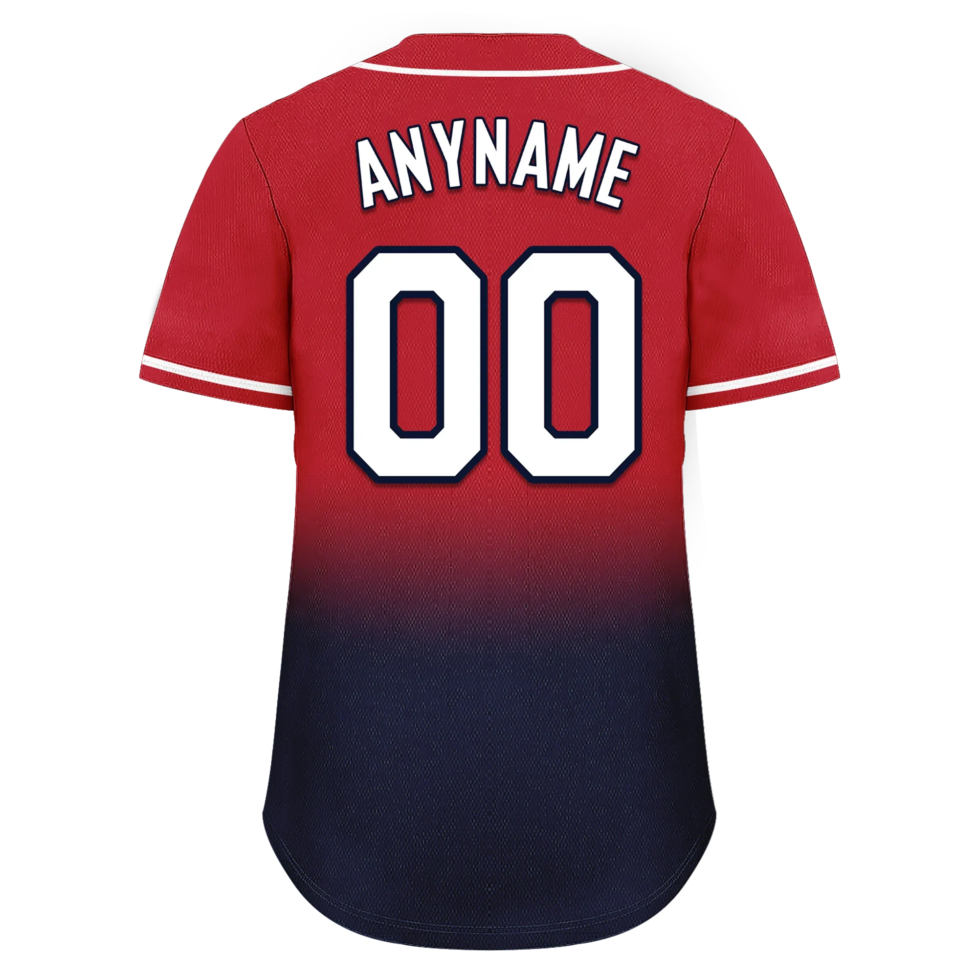Custom Red Blue Fade Fashion Personalized Authentic Baseball Jersey BSBJ01-D0a70bc - Coolcustomize
