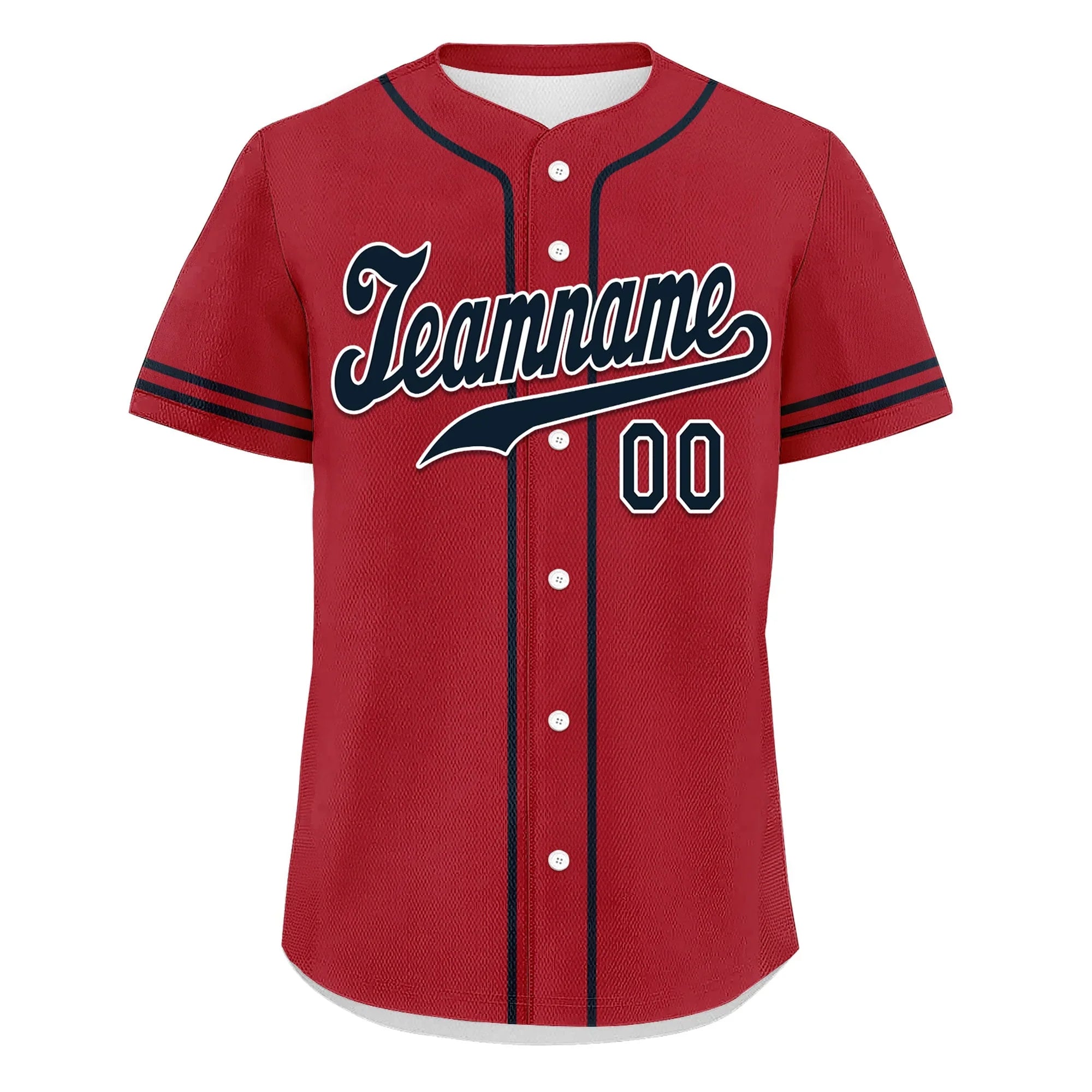 Custom Red Classic Style Black Personalized Authentic Baseball Jersey UN002-bd0b00d8-f - Coolcustomize