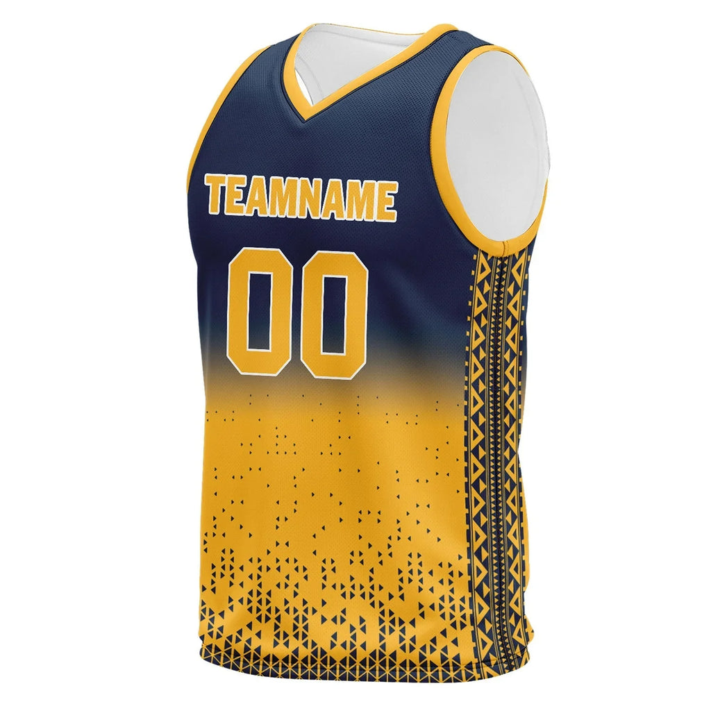 Custom Blue Yellow Fade Fashion Sports Uniform Basketball Jersey BBJ01-D020102-6 - Coolcustomize