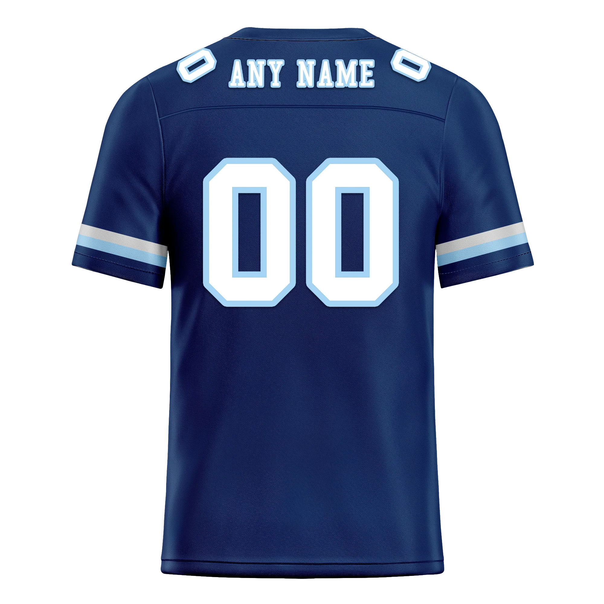 Custom Blue Classic Style Personalized Authentic Football Jersey FBJ02-bd0a70a7 - Coolcustomize
