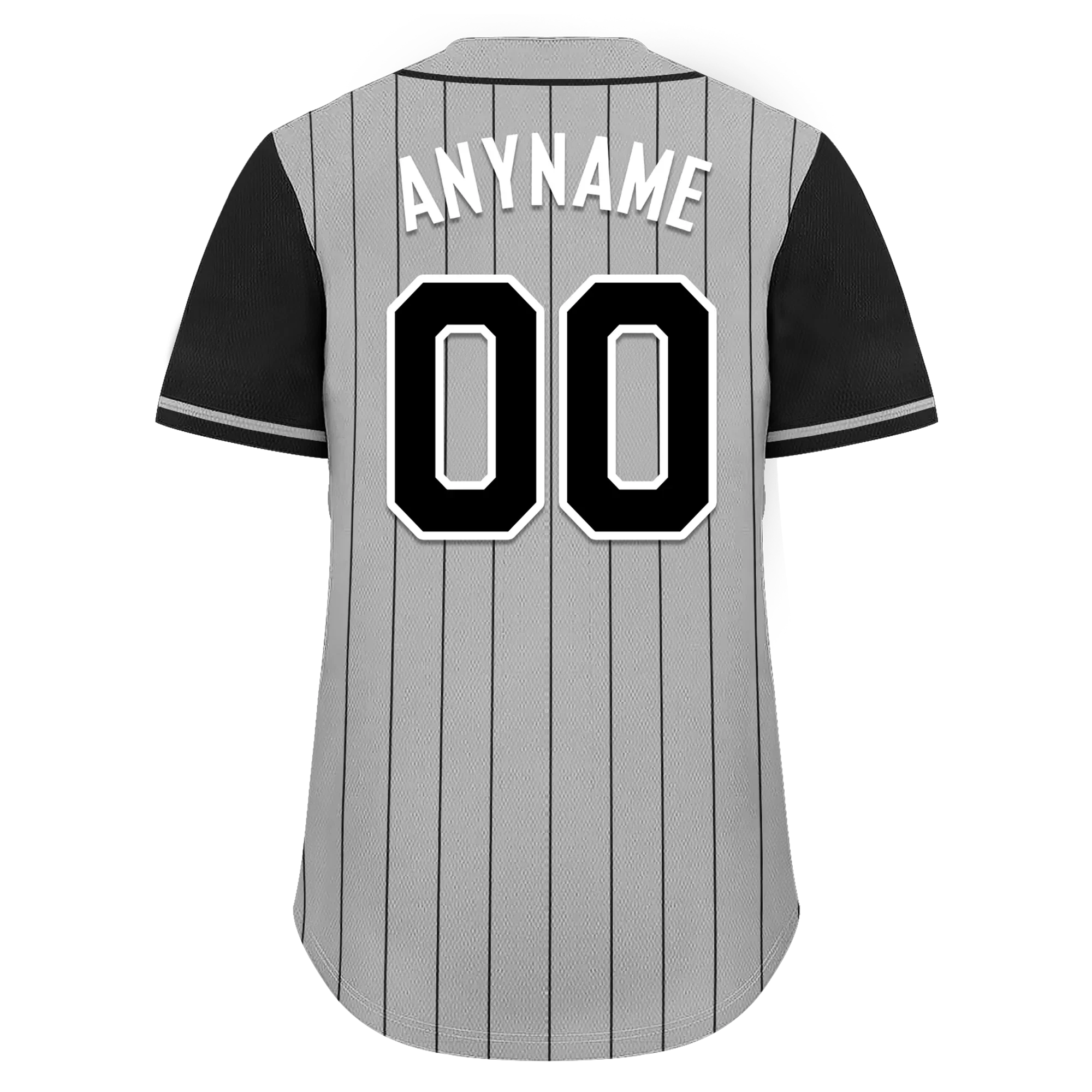 Custom Gray Black Stripe Fashion Personalized Authentic Baseball Jersey BSBJ01-D017254 - Coolcustomize