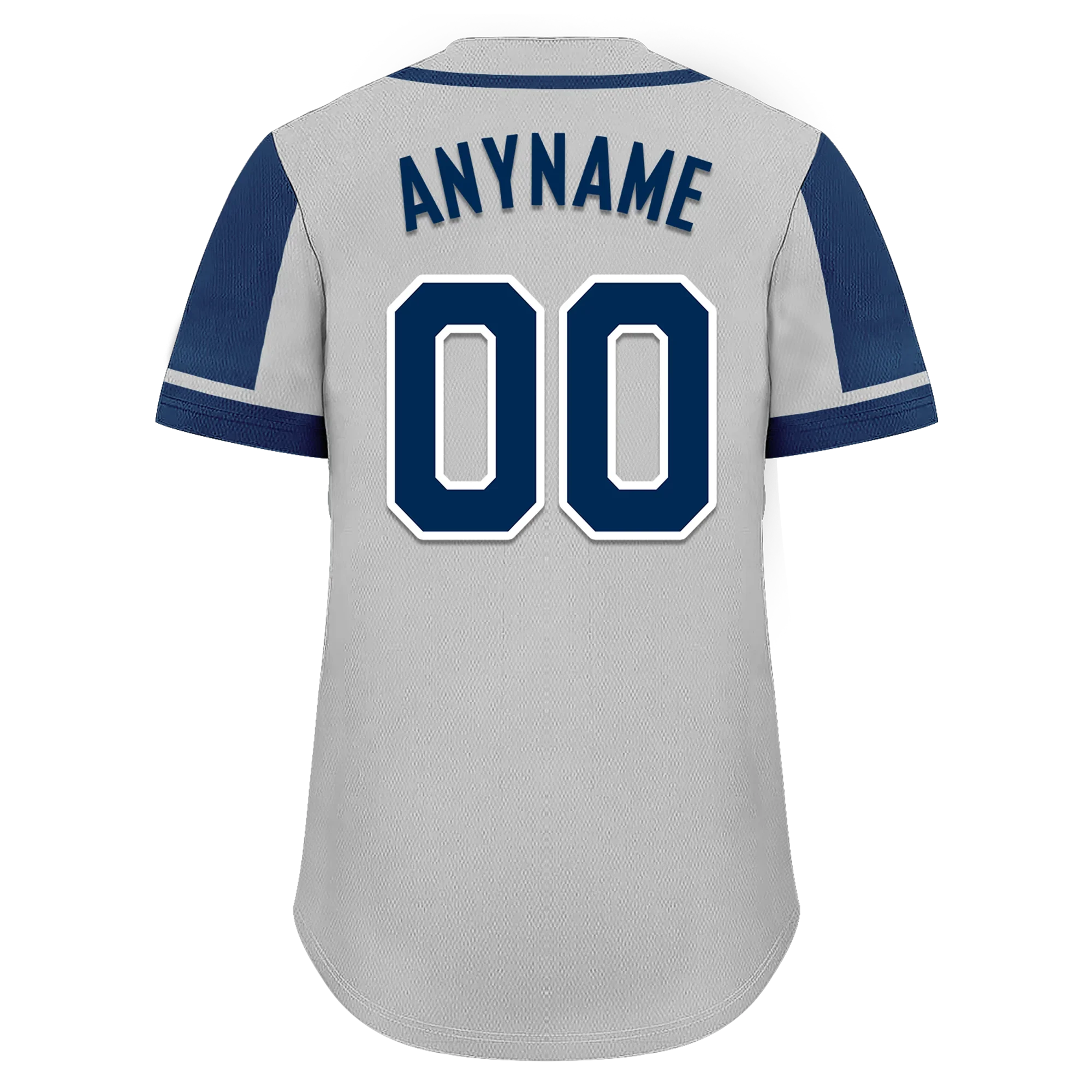 Custom Gray Blue Raglan Sleeves Personalized Authentic Baseball Jersey BSBJ01-D017178 - Coolcustomize