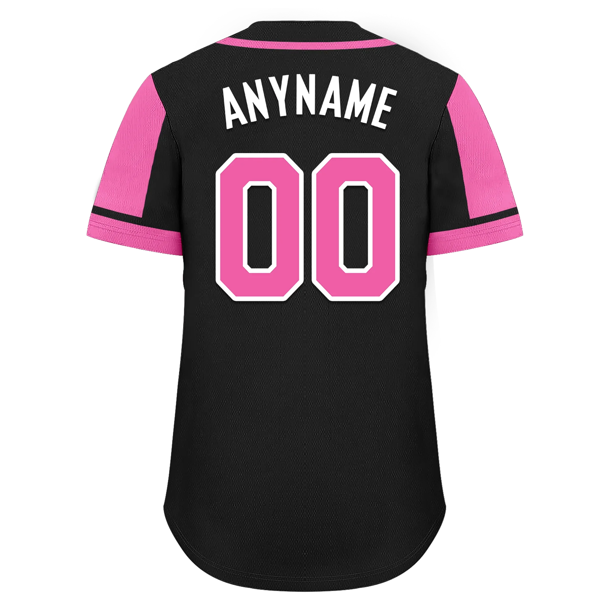 Custom Black Pink Raglan Sleeves Personalized Authentic Baseball Jersey BSBJ01-D017198 - Coolcustomize