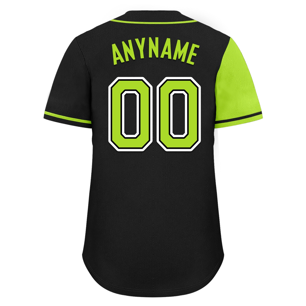 Custom Green Black Skull Fashion Personalized Authentic Baseball Jersey BSBJ01-D017153 - Coolcustomize