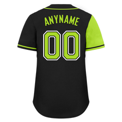 Custom Green Black Skull Fashion Personalized Authentic Baseball Jersey BSBJ01-D017153