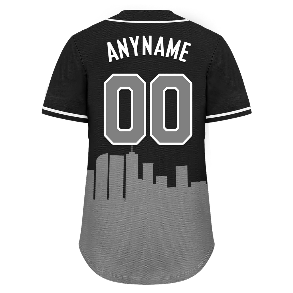 Custom Black Gray City Edition Personalized Authentic Baseball Jersey BSBJ01-D017139 - Coolcustomize