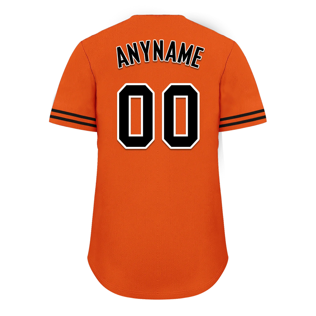 Custom Orange Black Classic Style Black Personalized Authentic Baseball Jersey BSBJ01-bd0fa0a - Coolcustomize