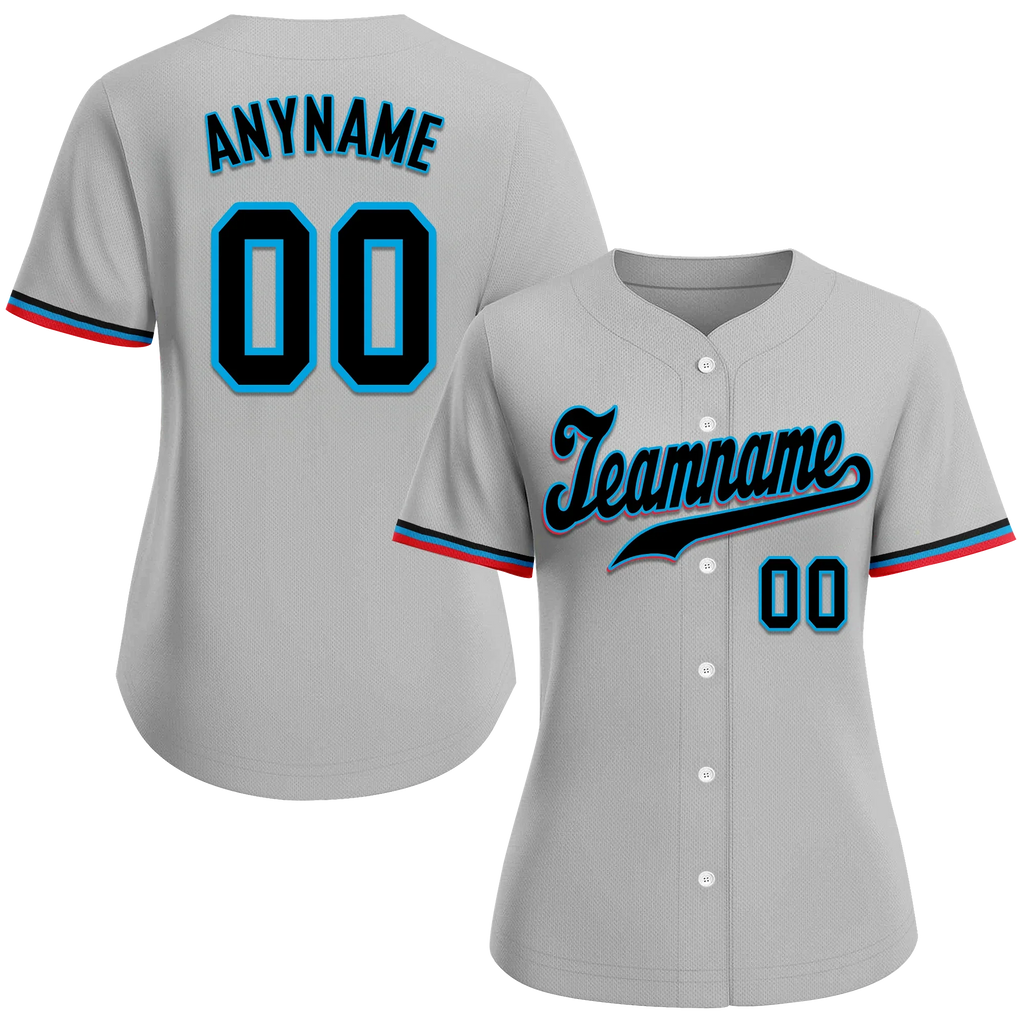 Custom Grey Classic Style Black Personalized Authentic Baseball Jersey BSBJ01-bd0facf - Coolcustomize