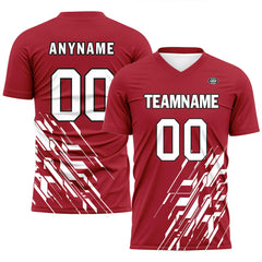 Custom Red Soccer Sets Jersey Personalized SCJ101-D28011