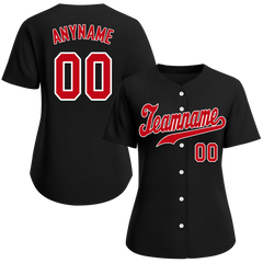 Custom Black Classic Style Red Personalized Authentic Baseball Jersey BSBJ01-bd0faae