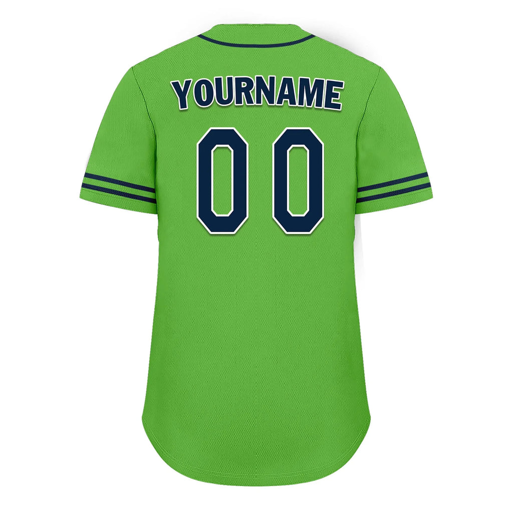 Custom Green Classic Style Blue Personalized Authentic Baseball Jersey UN002-bd0b00d8-ae - Coolcustomize