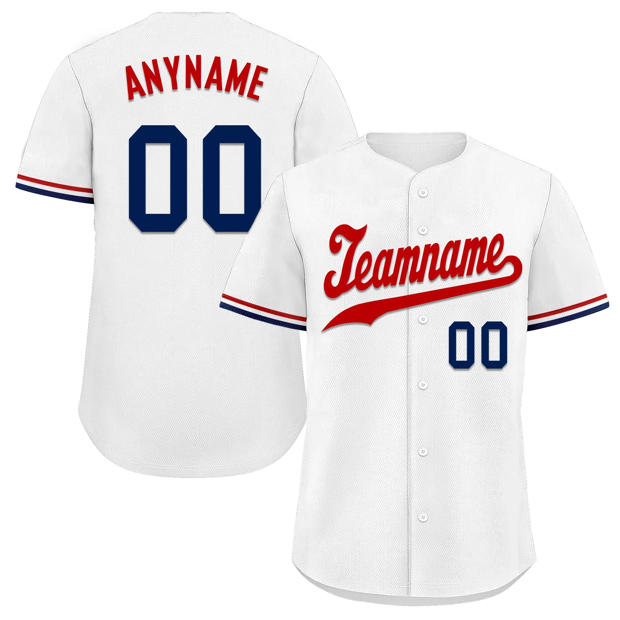 Custom White Classic Style Red Personalized Authentic Baseball Jersey BSBJ01-bd0faaa - Coolcustomize