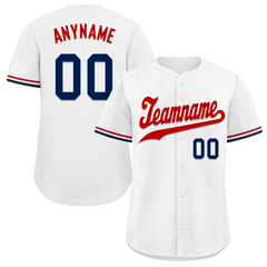 Custom White Classic Style Red Personalized Authentic Baseball Jersey BSBJ01-bd0faaa