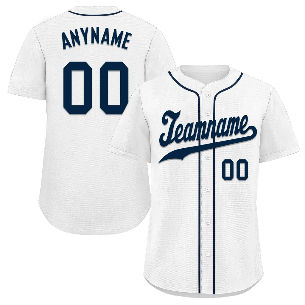 Custom White Classic Style Black Personalized Authentic Baseball Jersey BSBJ01-bd0faad - Coolcustomize