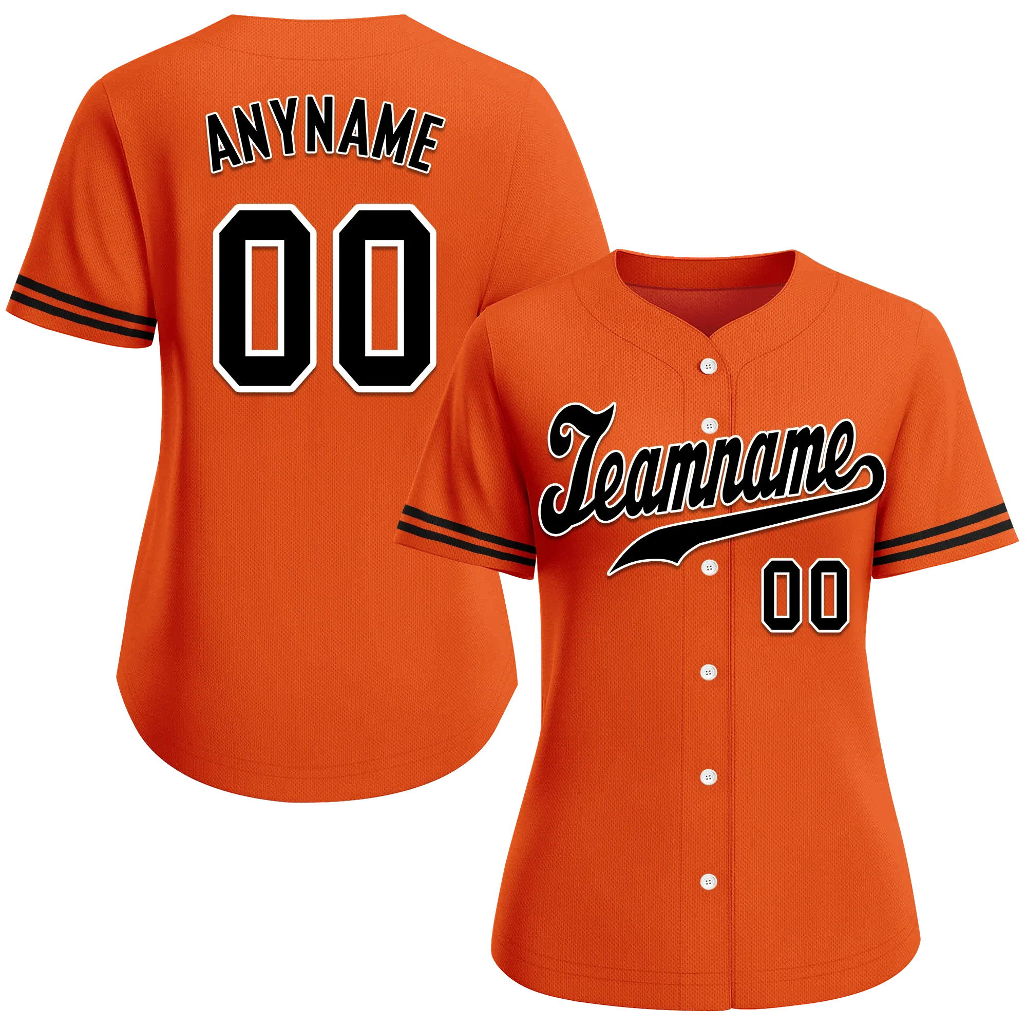 Custom Orange Black Classic Style Black Personalized Authentic Baseball Jersey BSBJ01-bd0fa0a - Coolcustomize