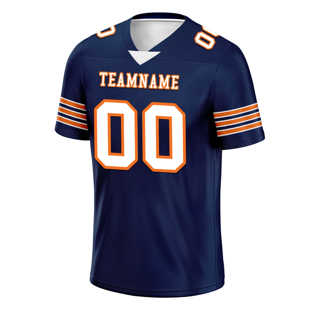 Custom Blue White Classic Style Personalized Authentic Football Jersey FBJ02-bd0a700d - Coolcustomize