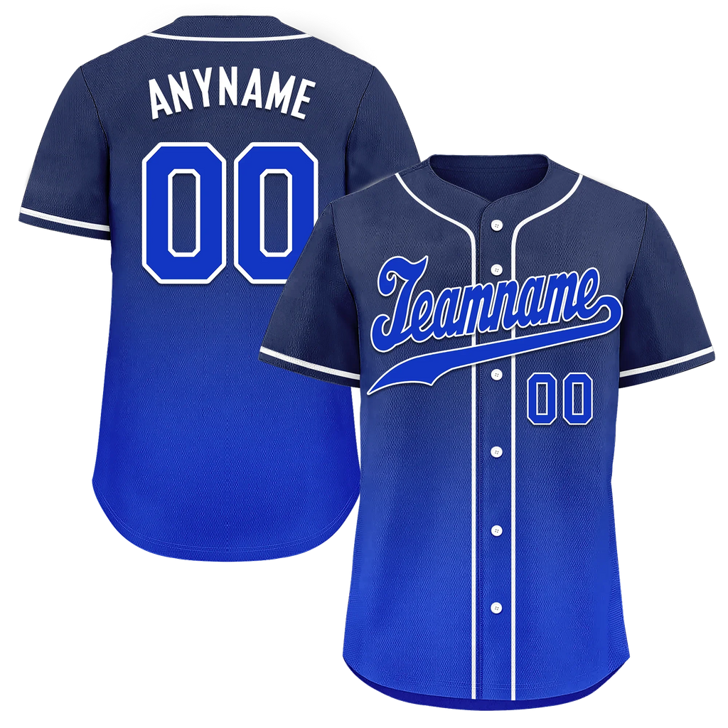 Custom Blue Fade Fashion Personalized Authentic Baseball Jersey BSBJ01-D0a70ed - Coolcustomize