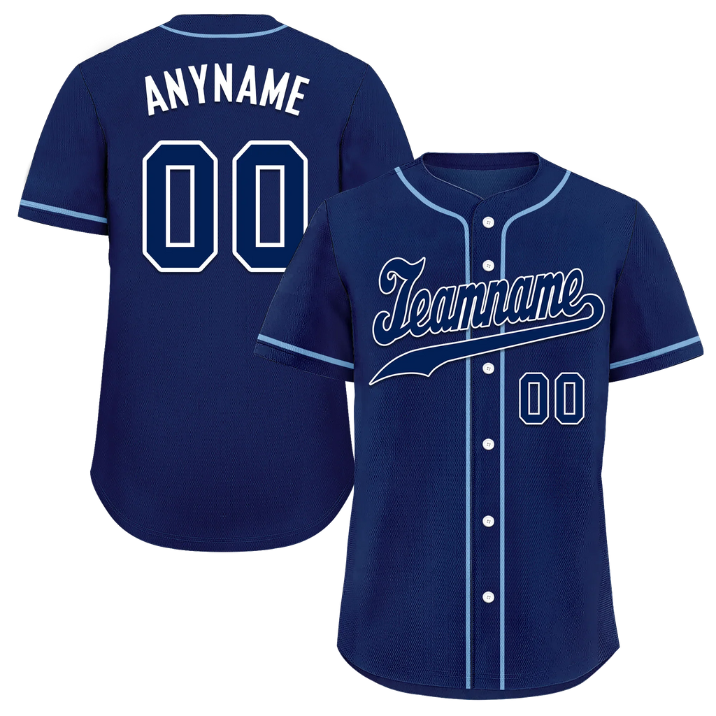 Custom Blue Classic Style Blue Personalized Authentic Baseball Jersey BSBJ01-bd0fa0c - Coolcustomize