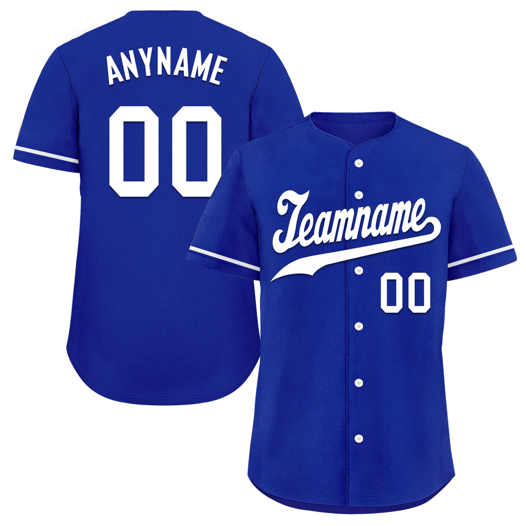 Custom Blue Classic Style White Personalized Authentic Baseball Jersey BSBJ01-bd0faea - Coolcustomize