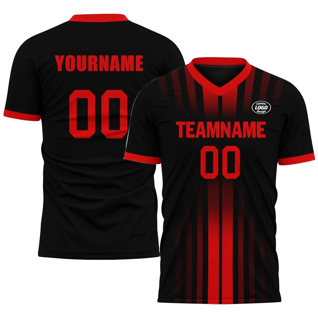 Custom Black Red Jersey MaxSoul Shoes and Hat Combo Offer Personalized Combo ZH-D020234-2 - Coolcustomize