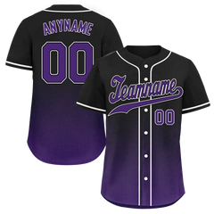 Custom Black Purple Fade Fashion Personalized Authentic Baseball Jersey BSBJ01-D0a70d0