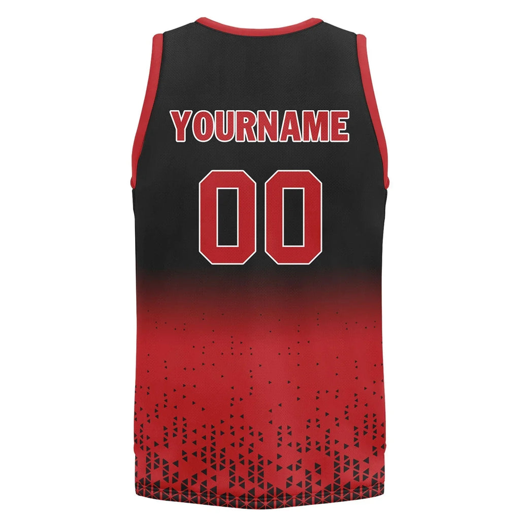 Custom Black Red Fade Fashion Sports Uniform Basketball Jersey BBJ01-D020102-4 - Coolcustomize