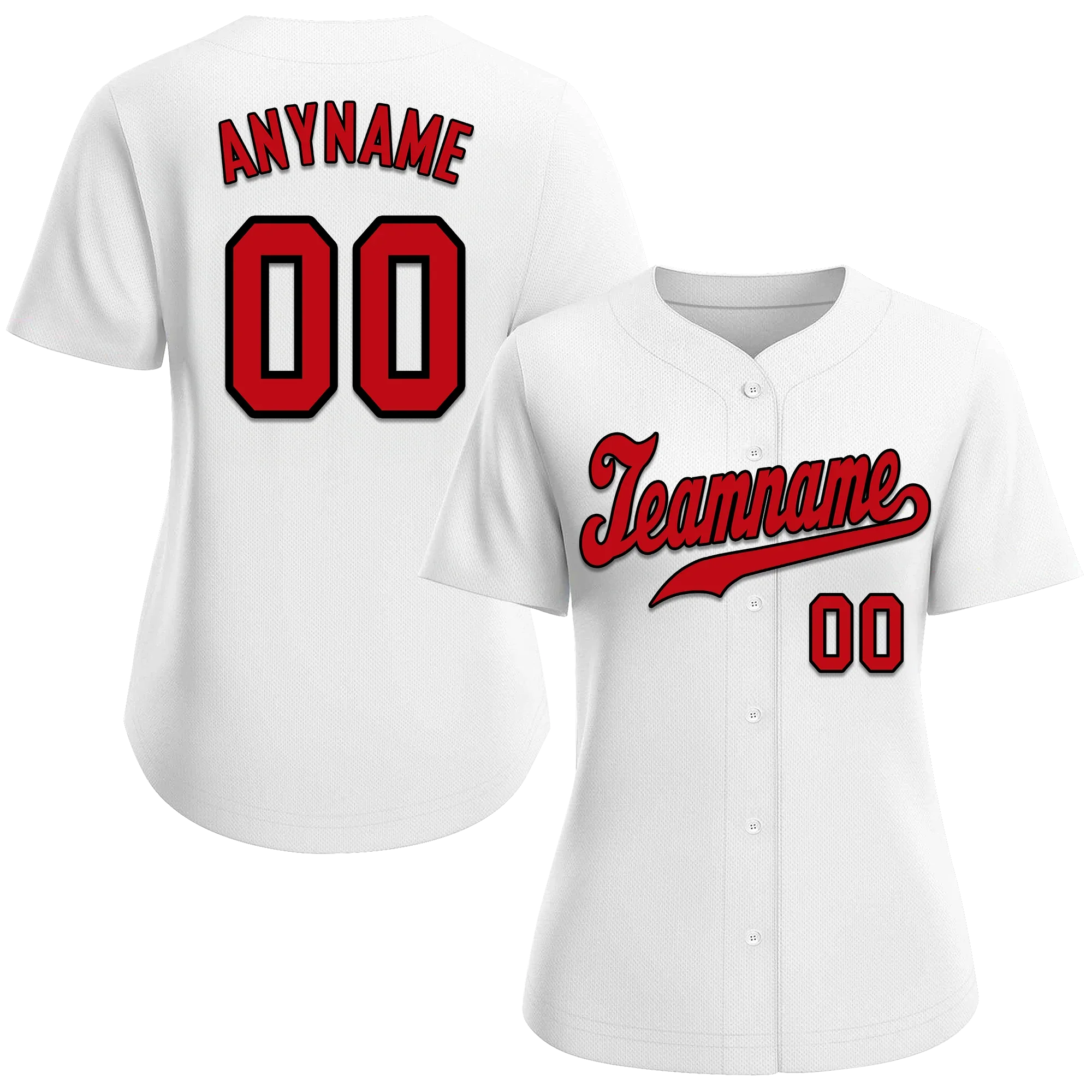 Custom White Classic Style Red Personalized Authentic Baseball Jersey BSBJ01-bd0fad9 - Coolcustomize