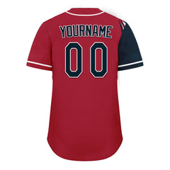 Custom Red Black Classic Style Personalized Authentic Baseball Jersey UN002-D0b0a00-ab