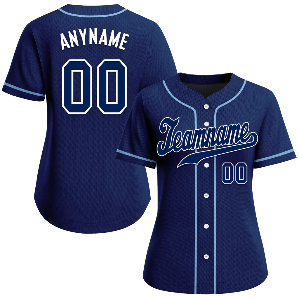 Custom Blue Classic Style Blue Personalized Authentic Baseball Jersey BSBJ01-bd0fa0c - Coolcustomize