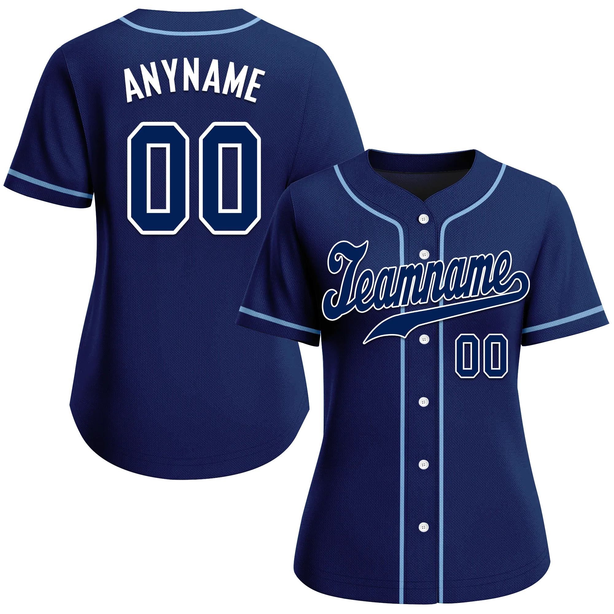 Custom Blue Classic Style Blue Personalized Authentic Baseball Jersey BSBJ01-bd0fa0c - Coolcustomize