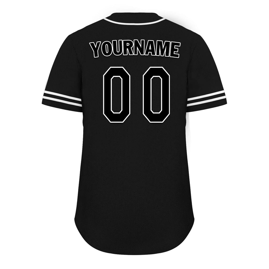 Custom Black Classic Style Black Personalized Authentic Baseball Jersey UN002-bd0b00d8-c0 - Coolcustomize