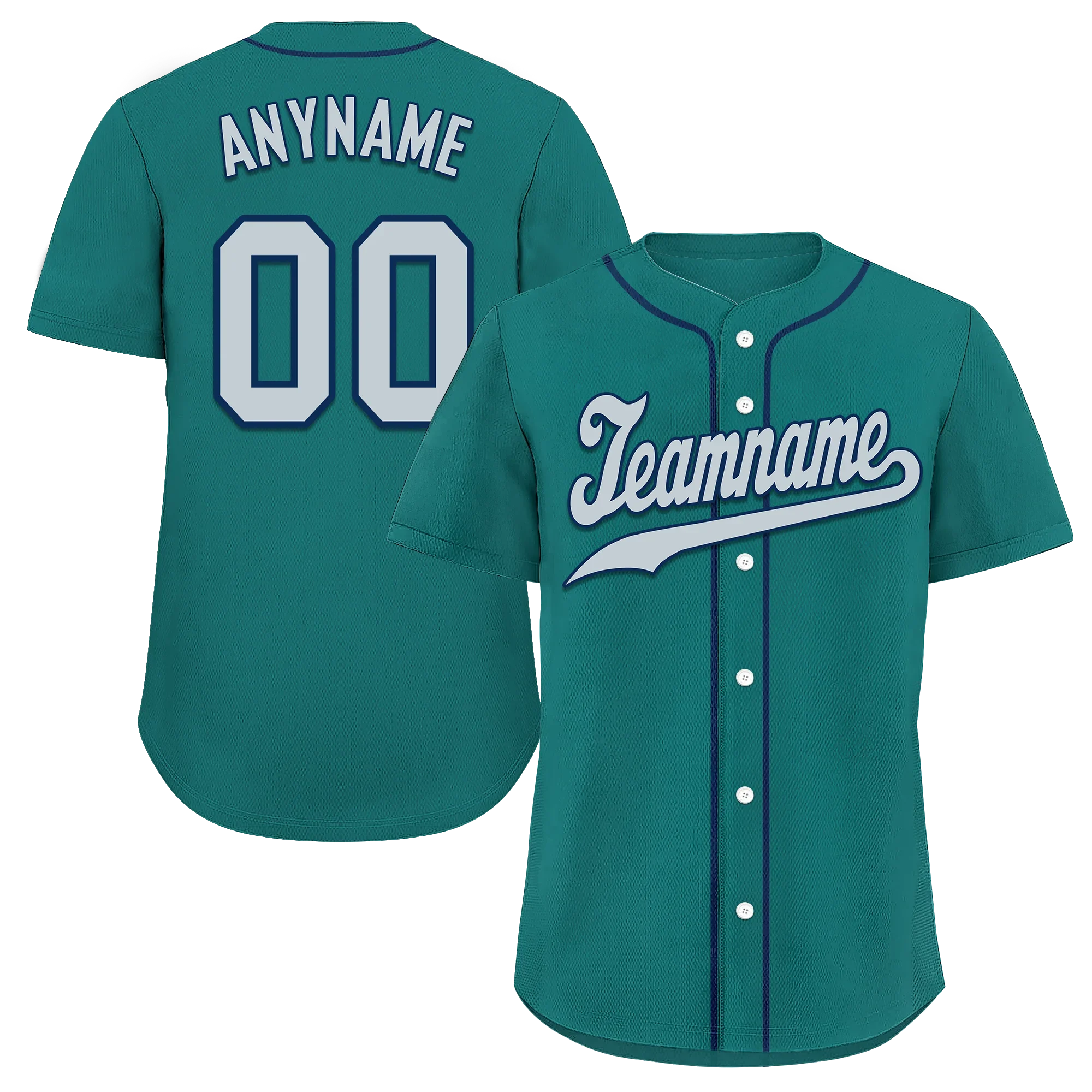 Custom Green Classic Style Grey Personalized Authentic Baseball Jersey BSBJ01-bd0fabe - Coolcustomize