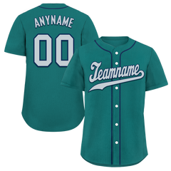 Custom Green Classic Style Grey Personalized Authentic Baseball Jersey BSBJ01-bd0fabe